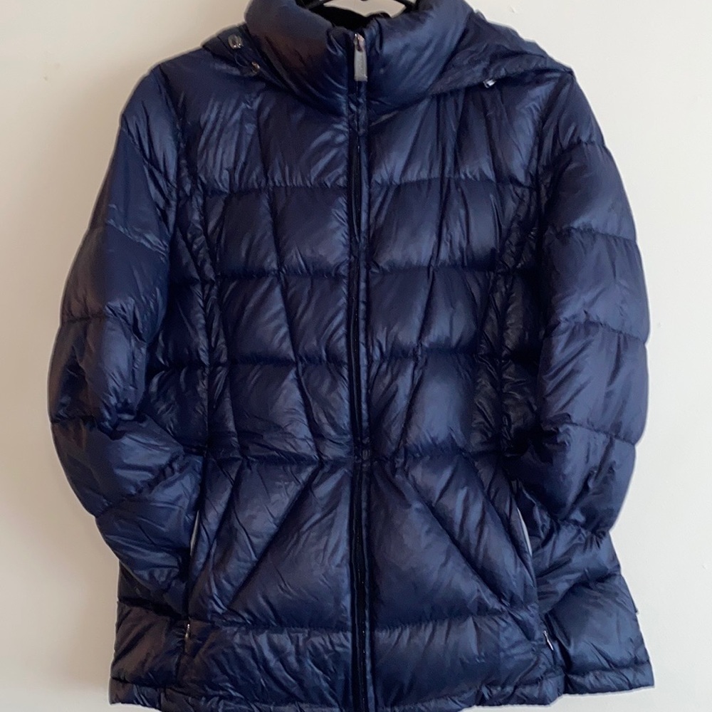 Calvin Klein Navy Blue Womens Puffer Jacket Size Large